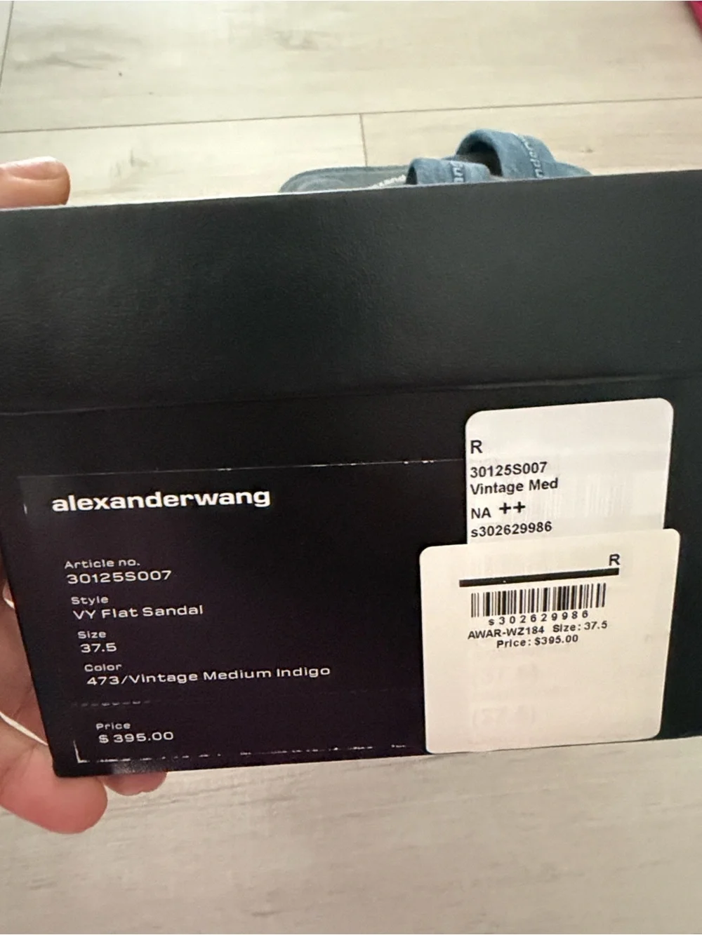 Alexander Wang denim slide